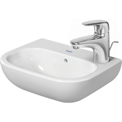 Duravit D Code fontein met kraangat links 36x27cm wit