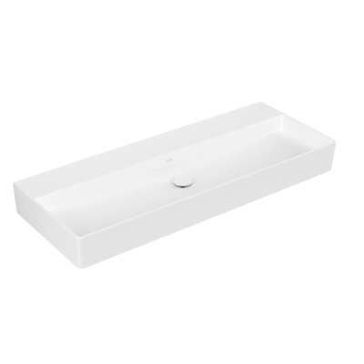 Villeroy & Boch Memento 2.0 wastafel voor handdoekhouders 120x47cm zonder overloop zonder kraangat ceramic+ wit