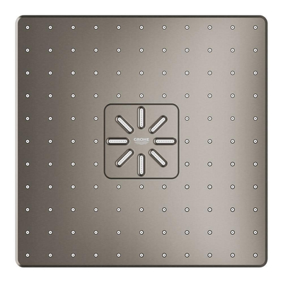 GROHE Rainshower SmartActive 310 Cube Hoofddouche - 31x31cm - 2 straalsoorten - wandarm 43cm - geborsteld hard graphite