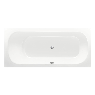 Xenz Aruba ligbad - 190x80cm - met overloop - zonder afvoer - Acryl Wit