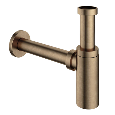 Hotbath Pal wastafelsifon rond messing verouderd verweerd