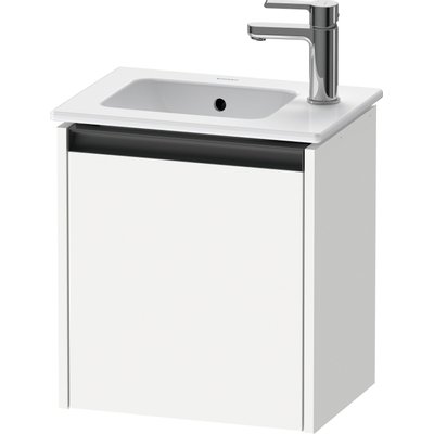 Duravit Ketho 2 fonteinkast met 1 deur 41x29.2x44cm rechts, met greep antraciet wit mat