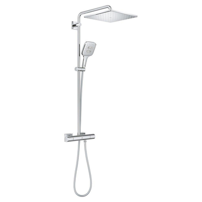 GROHE Rainshower SmartActive Regendoucheset Opbouw -hoofddouche 31cm - handdouche vierkant - thermostatisch - SmartActive - chroom