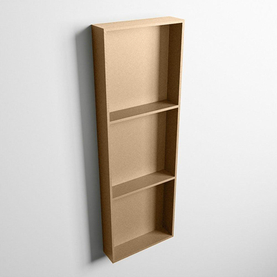 MONDIAZ EASY Nis - 89.5x29.5cm - geschikt voor in- of opbouw - 3 vakken - kleur Oro | Oro