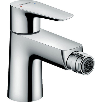 Hansgrohe Talis E 1 gats bidetkraan met push open garnituur chroom