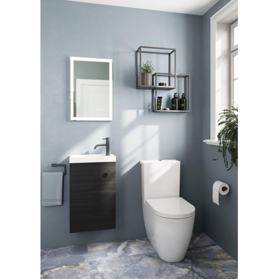 Crosswater MPRO Wastafelkraan - glad - slate (gunmetal)