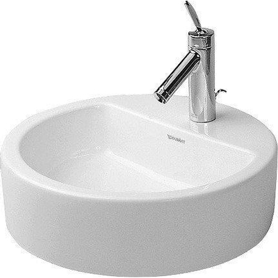 Duravit Philippe Starck opbouwwastafel met kraangat zonder overloop 48cm wit