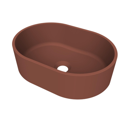 Arcqua Case waskom - ovaal - 40x28cm - mat terracotta