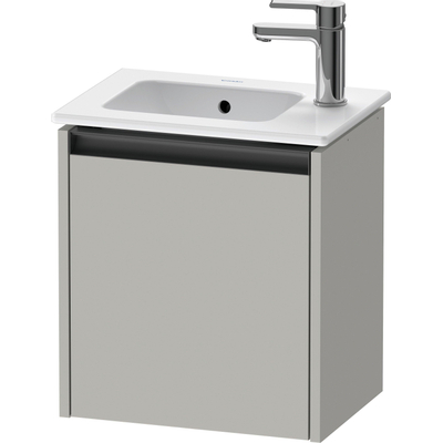 Duravit Ketho 2 fonteinkast met 1 deur 41x29.2x44cm links, met greep antraciet betongrijs mat