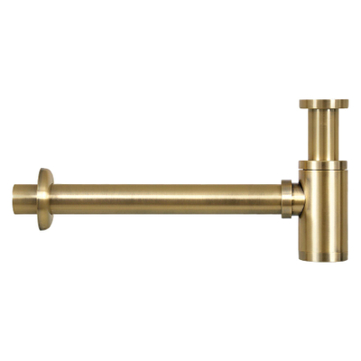 Differnz Flat Fonteinset 38x24x8cm 1 kraangat recht mat gouden kraan met sifon en afvoerplug fontein Rechthoek Marmer Wit