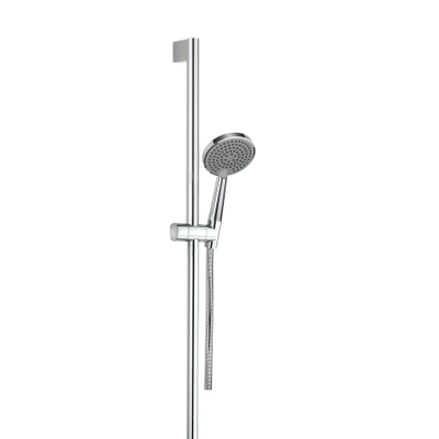 Crosswater Ethos glijstangset met 1 standen handdouche en 150cm doucheslang chroom