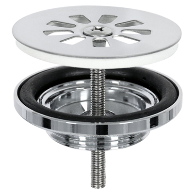 Differnz Ravo fonteinset - 38.5x18.5x9cm - Rechthoek - 1 kraangat - Recht chromen kraan - beton donkergrijs