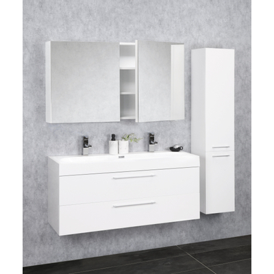 Differnz somero armoire de toilette fsc 100 cm blanc brillant TWEEDEKANS