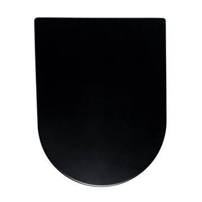 Wiesbaden Vesta toiletzitting softclose en quick release mat zwart