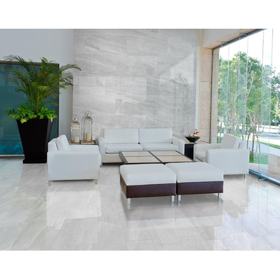 EnergieKer wand- en vloertegel - 30x60cm - 9mm - Rechthoek - gerectificeerd - Marmerlook - Wit mat