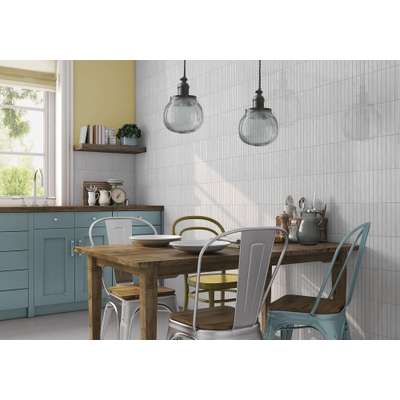 La Platera Cerámica Kromo Keramische wandtegel - 35x35cm - 9.2mm - Wit