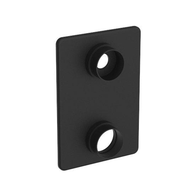 Wiesbaden 8mm verlengset mat zwart tbv 2-knops douchethermostaat