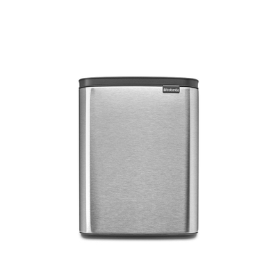 Brabantia Bo Afvalemmer - 12 liter - kunstof binnenemmer - matt steel fingerprint proof