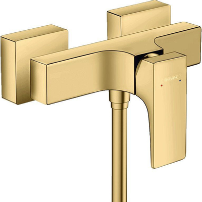 Hansgrohe Metropol douchekraan met koppelingen polished gold