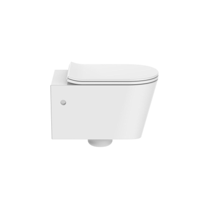 Nemo Spring Moon PACK hangtoilet 545 x 360 x 365 mm wit porselein zonder spoelrand met dunne softclose en takeoff zitting in duroplast