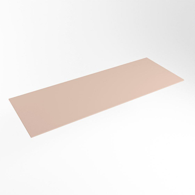 Mondiaz TOP 51 Topblad - 140x51x0.9cm - geschikt voor afdekplaat - Solid surface - Rosee
