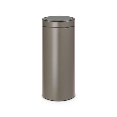 Brabantia Touch Bin Afvalemmer - 30 liter - kunststof binnenemmer - platinum
