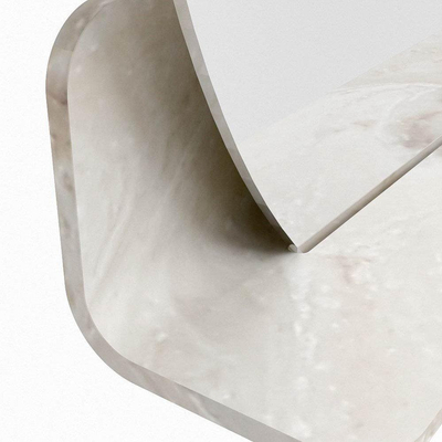 Mondiaz SPOT Badkamerspiegel - rond 70cm - spiegelplanchet - kleur Frappe