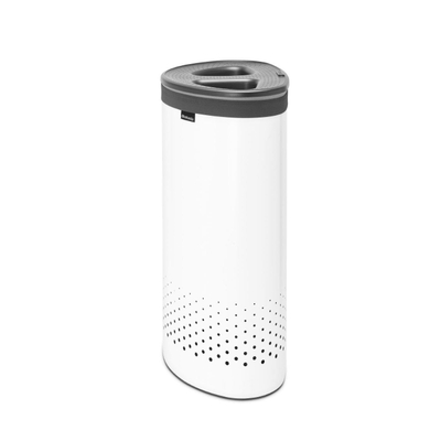 Brabantia Wasbox 55 liter White / Dark Grey kunststof deksel