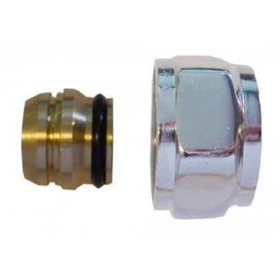 Riko adaptor eurokonus/knel 15mm chroom