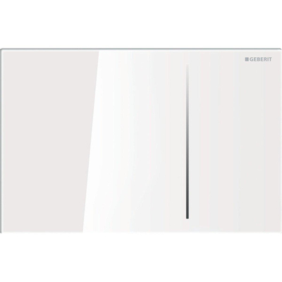 Geberit Sigma70 bedieningplaat, 2-toets spoeling frontbediening voor toilet 24x15.8cm wit OUTLET