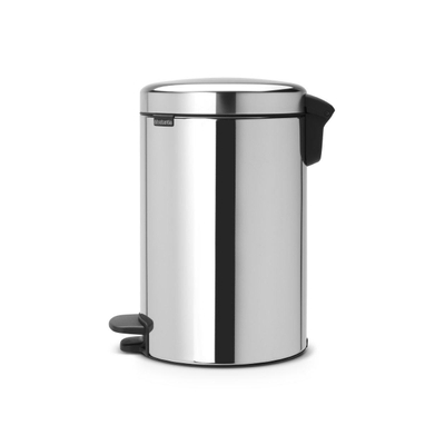 Brabantia NewIcon pedaalemmer 12 liter met kunststof binnenemmer Brilliant Steel