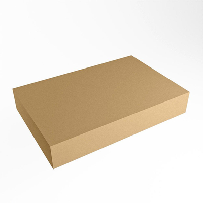 Mondiaz TOP 46 Vrijhangend Topblad - 70x46x12cm - geschikt voor waskom - Solid surface - Oro