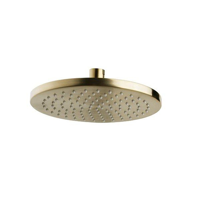 Wiesbaden luxe hoofddouche 20x1.2cm messing rond geborsteld messing (goud)