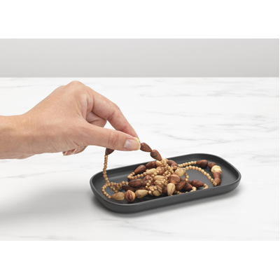 Brabantia ReNew Badkameraccessoires - set van 3 - Zeeppomp - Tandenborstelhouder - Schaal - donker grijs