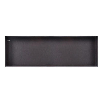 Looox Colour BoX inbouwnis - 90x30x10cm - RVS antraciet mat