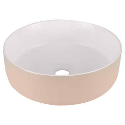 Differnz MIRA Waskom - 36x12cm - keramiek- beige/wit