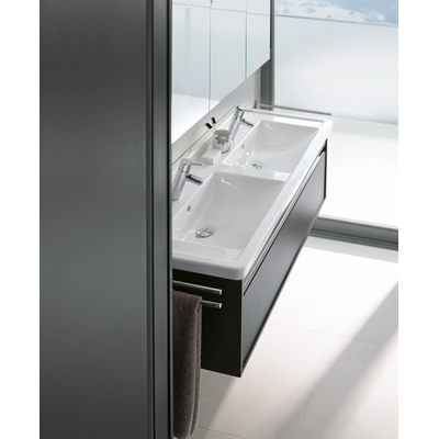 Duravit Ketho Wastafelonderkast 120x45.5x41cm 1 lade Standaard greep met softclose spaanplaat Grafiet Mat