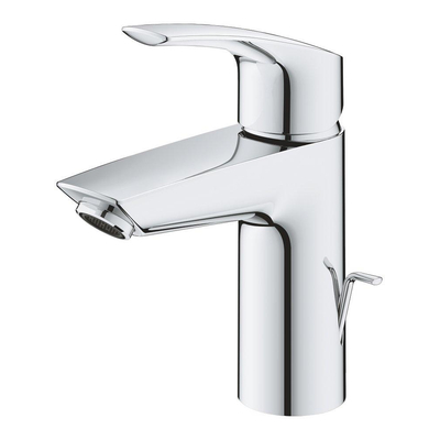 GROHE Eurosmart waterbesparende wastafelkraan s-size met trekwaste chroom