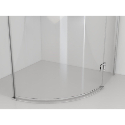 Van Rijn Products ST05 Kwartronde douchecabine met 8mm helder clear glas met stabilisatiestang 88x200cm chroom