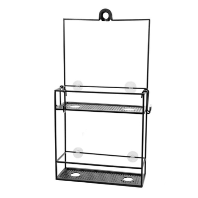 Umbra Cubiko douche etagere 61x31x11cm Staal Zwart