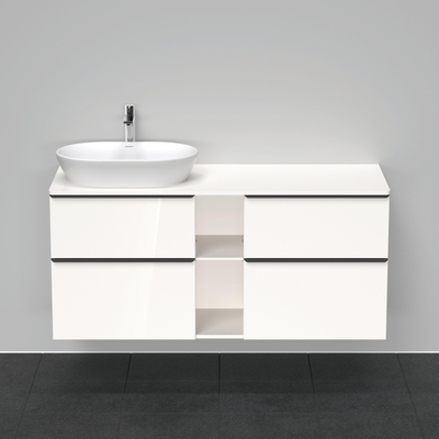 Duravit D-Neo wastafelonderkast 140x66.4x55cm 4 lades wit Hoogglans