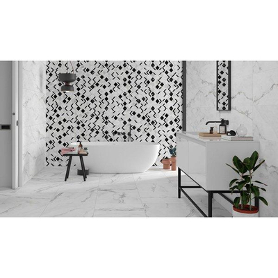 SAMPLE Colorker Insignia Decortegel 32x100cm 9.7mm gerectificeerd witte scherf White