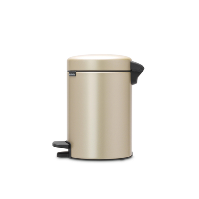 Brabantia NewIcon pedaalemmer 3 liter met kunststof binnenemmer Champagne