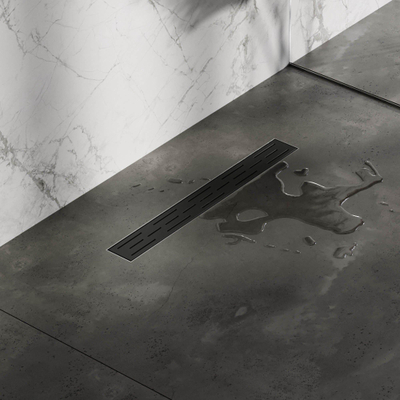 Brauer Douchegootrooster - 50cm - mat zwart TWEEDEKANS