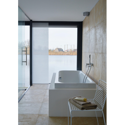 Duravit HappyD 2 kunststof inbouwbad acryl rechthoekig met 2 rugsteunen 180x80x46cm wit