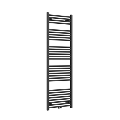 FugaFlow Eccelente Acces badkamer radiator 60x160cm recht middenaansluiting 761watt mat zwart
