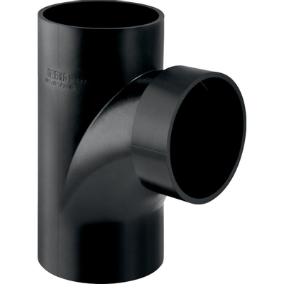 Geberit afvoer PE fitting T stuk 88° hydraulische vormgeving 110X110