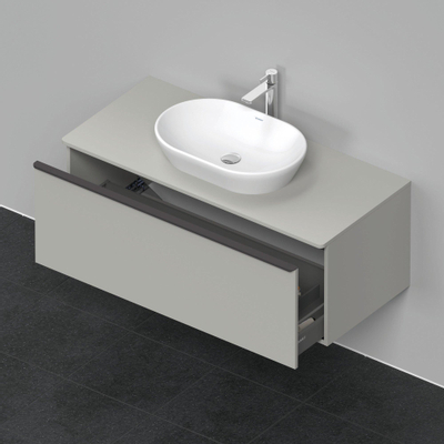 Duravit D-Neo wastafelonderkast 120x45.9x55cm 1 lade Betongrijs Mat