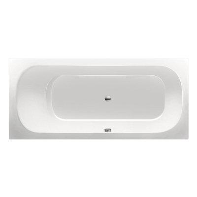 Xenz Aruba ligbad - 180x80cm - met overloop - zonder afvoer - Acryl Wit