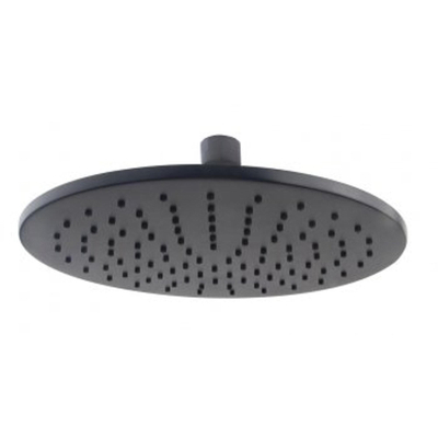Wiesbaden Caral hoofddouche rond 25 x 0,8 cm mat zwart